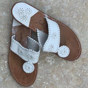White Palm Beach Jack Roger Sandals Size 9